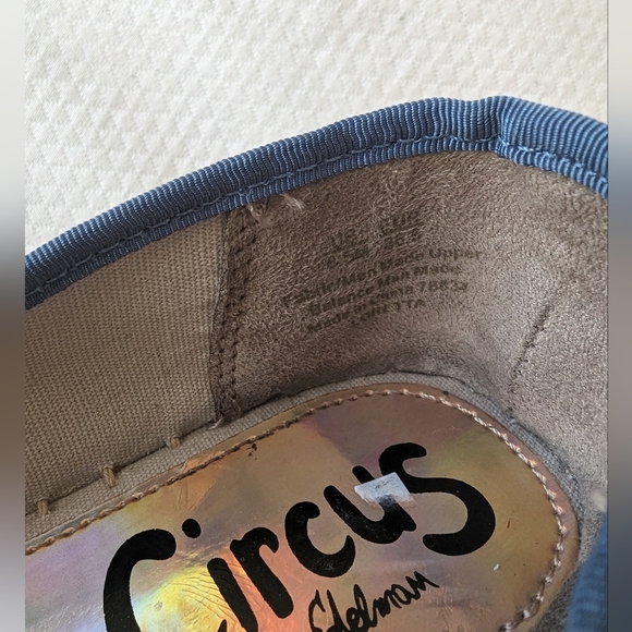 Sam Edelman Women's Circus Embellished  Chambray Loretta  Espadrille Size 6.5 - Picture 5 of 9